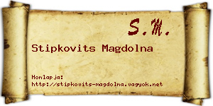Stipkovits Magdolna névjegykártya